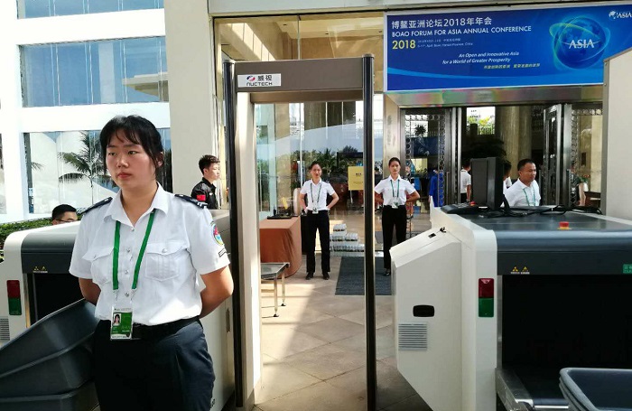 航空体育会员为博鳌亚洲论坛年会提供安全保障服务（航空谈球吧体育供图）.jpg